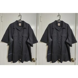 2 Pack Dickies Work Shirt Adult Mens 3XLarge 3XL Blue Short Sleeve #H27h